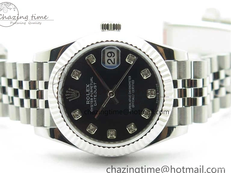 Bracelet Dial Black BP Edition Crystal on Maker Jubilee 31mm 278271 Datejust SS Best 0202